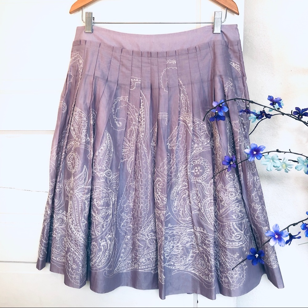🌟NEW LISTING🌟 TALBOTS Boho Full/Aline pleated Skirt SZ 8